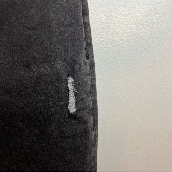 Perfect $128 SPANX ANKLE SKINNY Distressed BLACK pull-on Jeans Jeggings-Sz XL - Picture 3 of 11